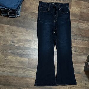 American Eagle Outfitters Women's Navy Flare Jeans